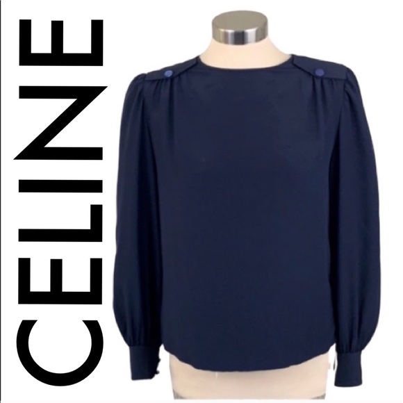 Celine Tops - 👑 CELINE VINTAGE BLOUSE 💯AUTHENTIC